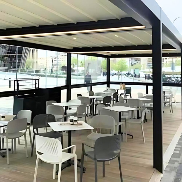 cerramiento y pergola lona tensada